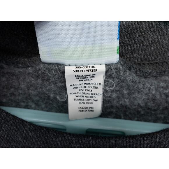 Kent State Golden Flashes Sweatshirt Mens Large Gray Champion Eco Fleece NCAA - Picture 3 of 8